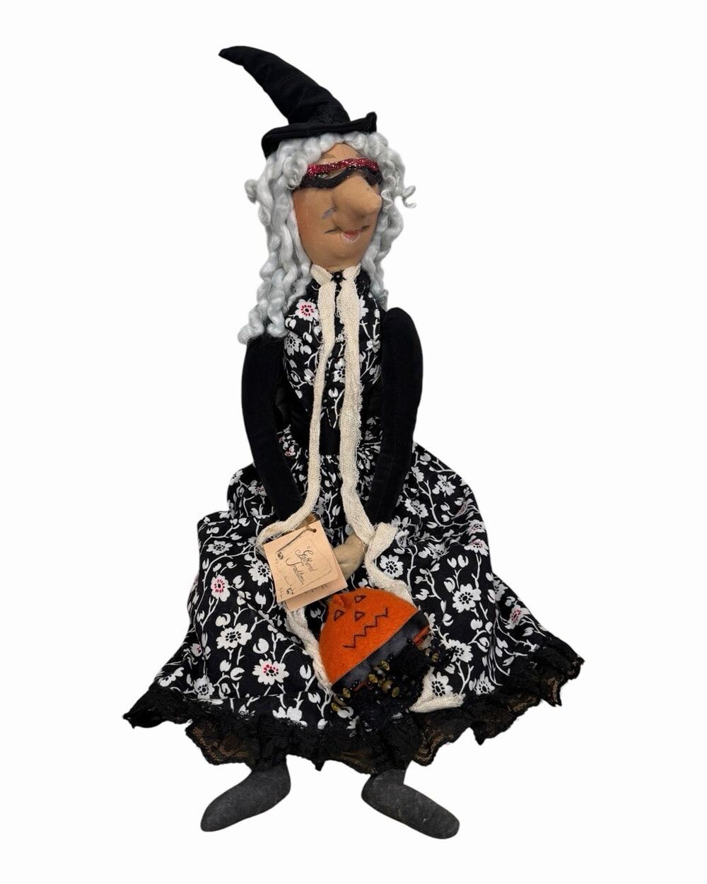 Joe Spencer Gathered Traditions Trixie Witch Eye Mask Pumpkin Fall Halloween